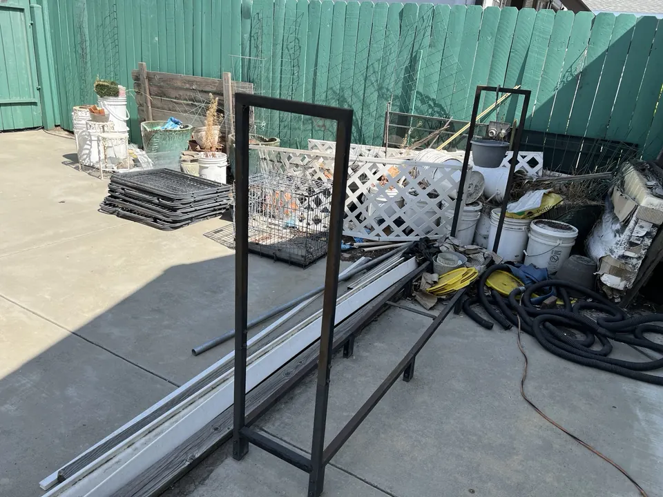 Outdoor frames, lattice and garden items awaiting scope review